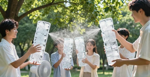 大冰块降温方法_重庆夏季防暑降温大冰块_大冰块户外活动使用时长